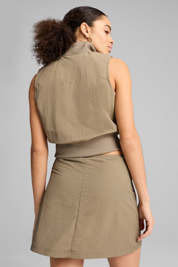 DARE TO Full-Zip Woven Vest Women, Velvet Moss, extralarge