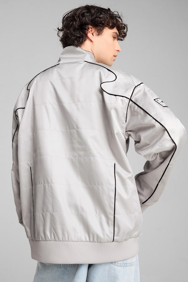 Relaxed Racer Jacket Unisex, Glacial Gray, extralarge