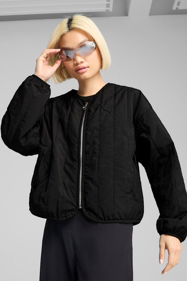 Relaxed Reversible Liner Jacket Women, PUMA Black, extralarge