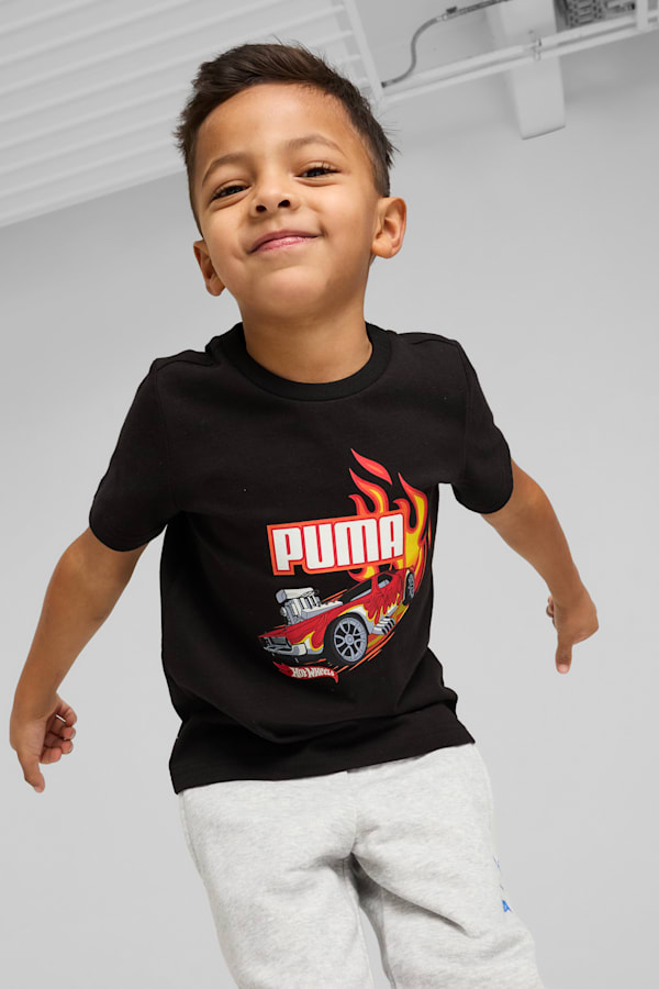 PUMA x HOT WHEELS™ Graphic Tee Kids, PUMA Black, extralarge-GBR