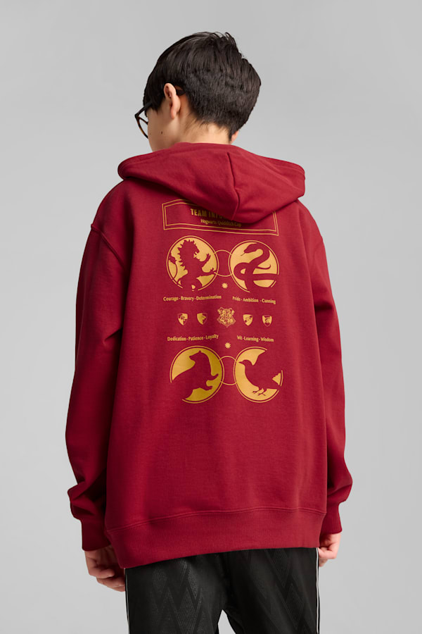 PUMA x HARRY POTTER Relaxed Hoodie Youth, Dark Crimson, extralarge-GBR