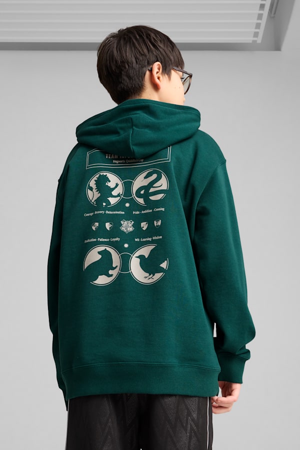 PUMA x HARRY POTTER Relaxed Hoodie Youth, Dark Myrtle, extralarge-GBR