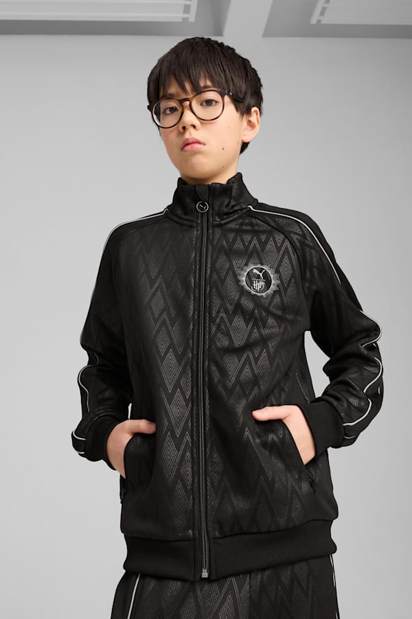 PUMA x HARRY POTTER T7 Track Jacket Youth, PUMA Black, extralarge-GBR