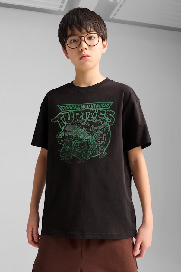 PUMA x TMNT Relaxed Graphic Tee Youth, PUMA Black, extralarge-GBR