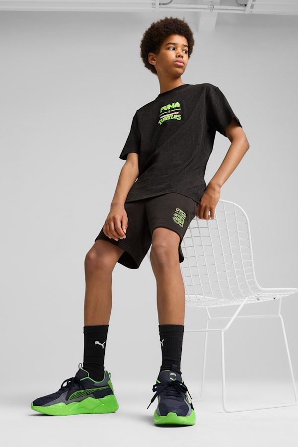 PUMA x TMNT Relaxed Shorts Youth, PUMA Black, extralarge-GBR