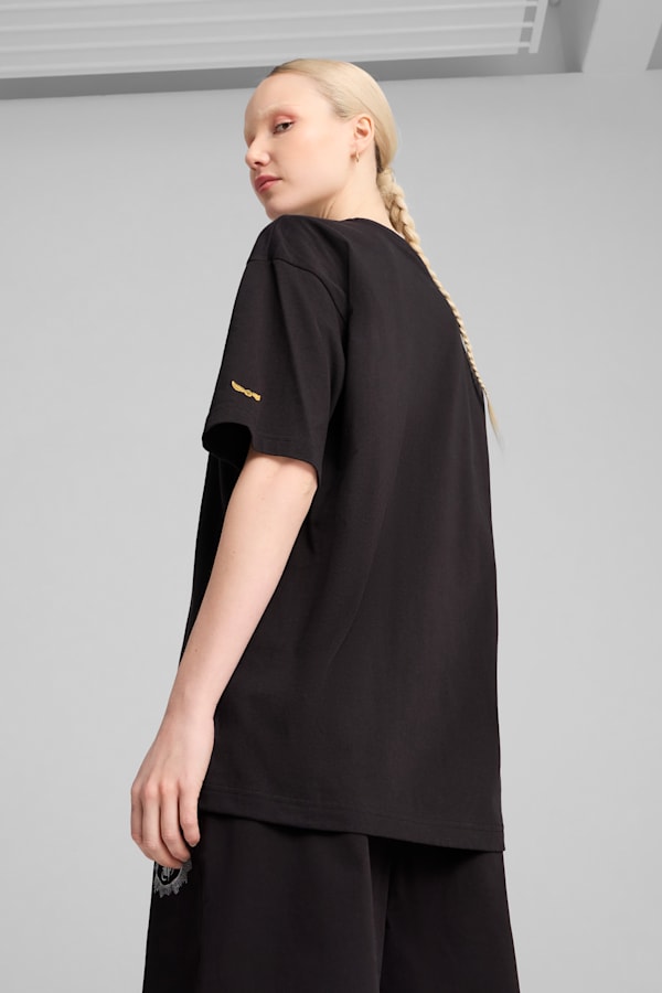 PUMA X HARRY POTTER Oversized Graphic Tee Unisex, PUMA Black, extralarge-GBR