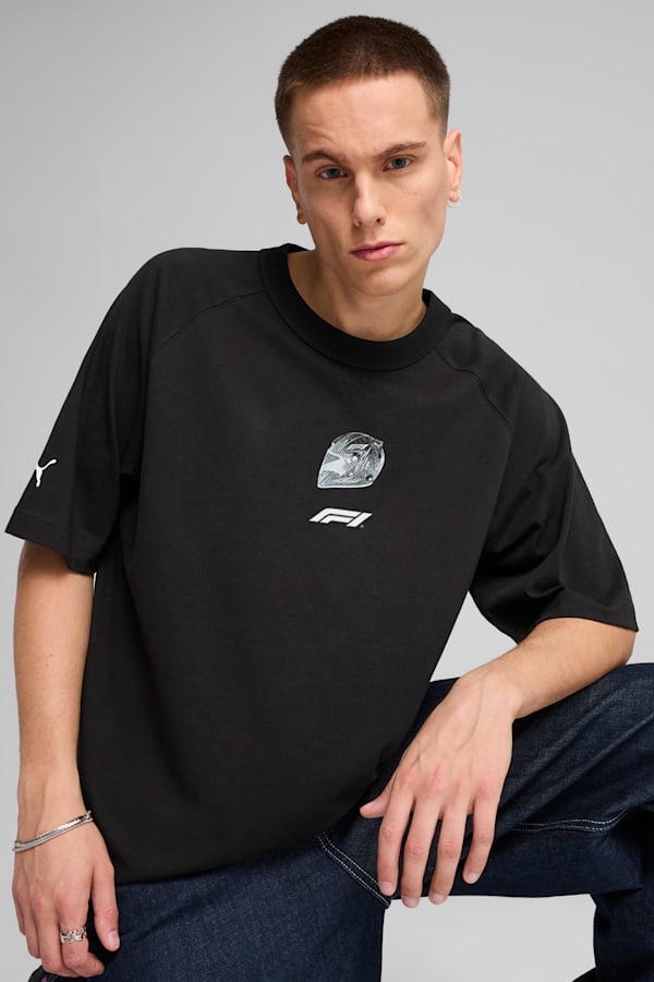 F1® Graphic Raglan Tee Men, PUMA Black, extralarge