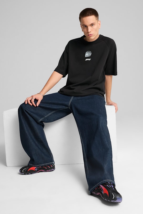 F1® Graphic Raglan Tee Men, PUMA Black, extralarge