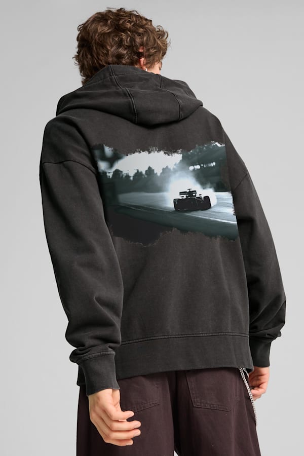 F1® Graphic Fullzip Hoodie Men, PUMA Black, extralarge