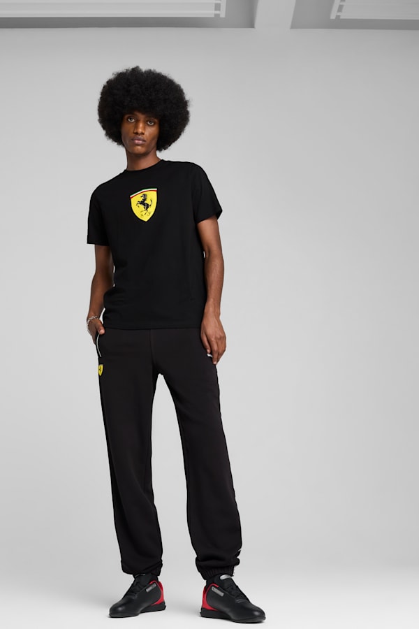 Scuderia Ferrari HP Race Coloured Big Shield Tee Men, PUMA Black, extralarge