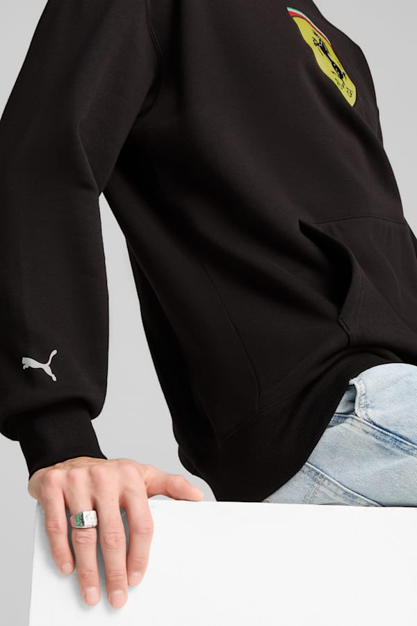 Scuderia Ferrari HP Race Big Shield Hoodie Men, PUMA Black, extralarge