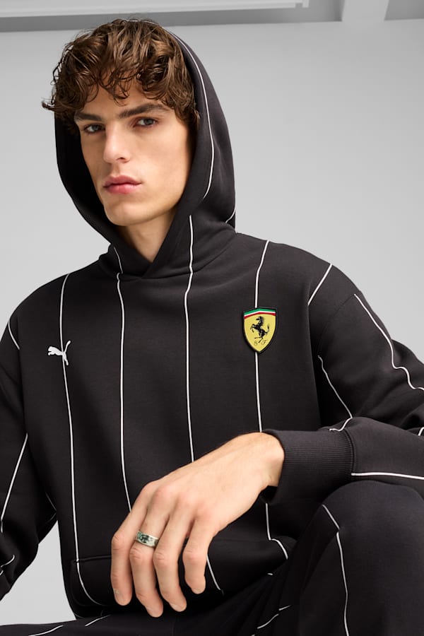 Scuderia Ferrari HP Race Premium Hoodie Men, PUMA Black, extralarge