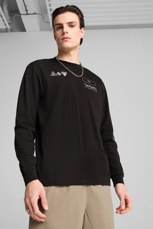 House Of Graphics Celerity Long Sleeve Top Men, PUMA Black, extralarge