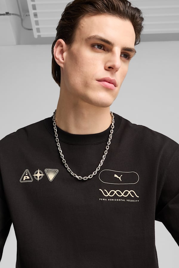 House Of Graphics Celerity Long Sleeve Top Men, PUMA Black, extralarge