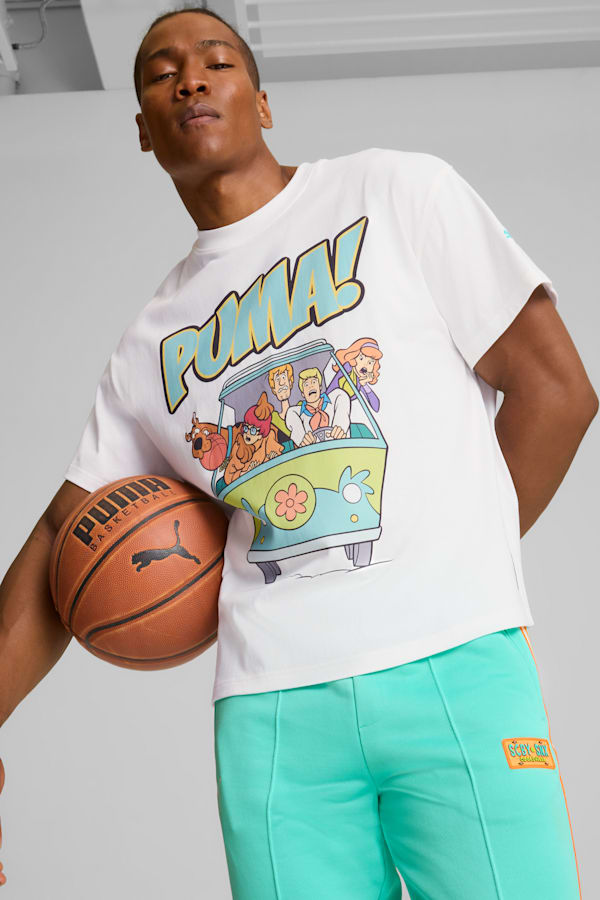 PUMA HOOPS x SCOOBY DOO Tee Men, PUMA White, extralarge