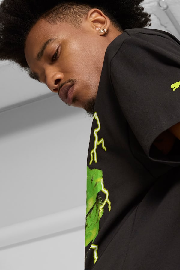 PUMA x LAMELO BALL LaFrancé Graphic Tee Men, PUMA Black, extralarge-GBR