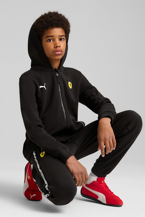 Scuderia Ferrari HP Race Hoodie Youth, PUMA Black, extralarge
