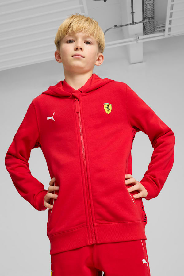 Scuderia Ferrari HP Race Hoodie Youth, Rosso Corsa, extralarge