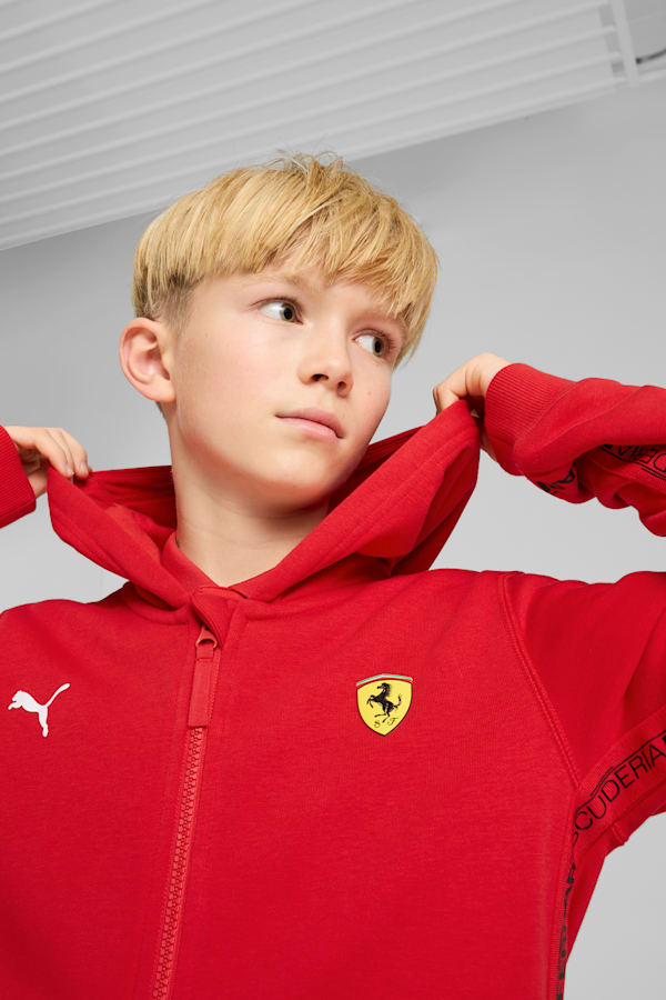Scuderia Ferrari HP Race Hoodie Youth, Rosso Corsa, extralarge