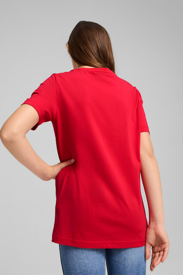 Scuderia Ferrari HP Race Colored Big Shield Tee Youth, Rosso Corsa, extralarge