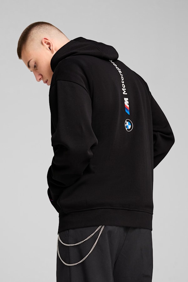 BMW M Motorsport Essentials+ Hooded Fleece Jacket Men, PUMA Black, extralarge
