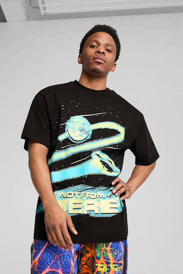 Melo Alien Skins Basketball Tee Men, PUMA Black, extralarge