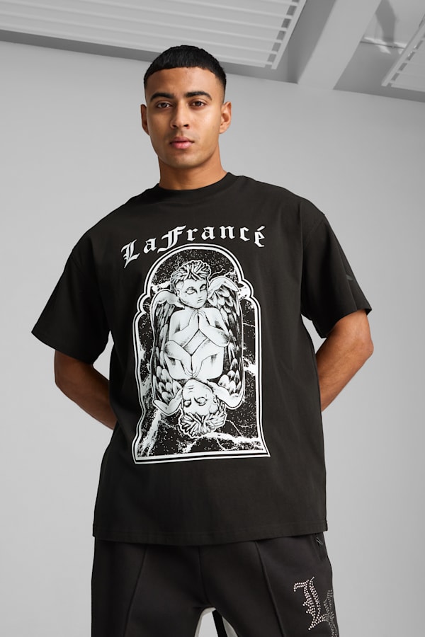PUMA HOOPS x LAFRANCÉ Written in Chrome Tee Unisex, PUMA Black, extralarge
