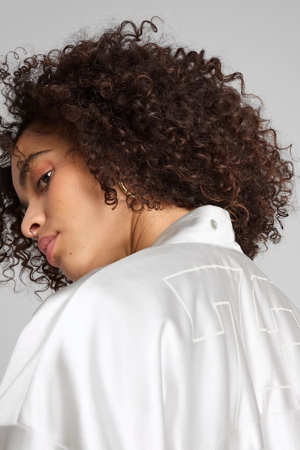 Jer-She Baseball-Inspired Jersey Women, Feather Gray, extralarge