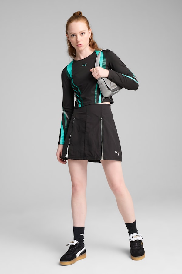DARE TO Graphic Long Sleeve Tee Women, PUMA Black, extralarge
