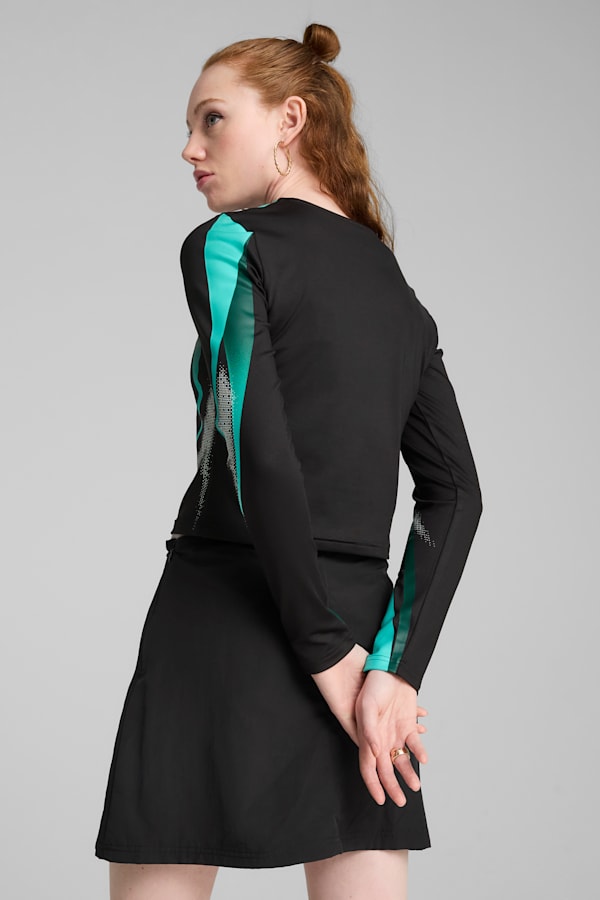 DARE TO Graphic Long Sleeve Tee Women, PUMA Black, extralarge