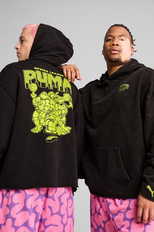 PUMA x TMNT Basketball Hoodie Men, PUMA Black, extralarge