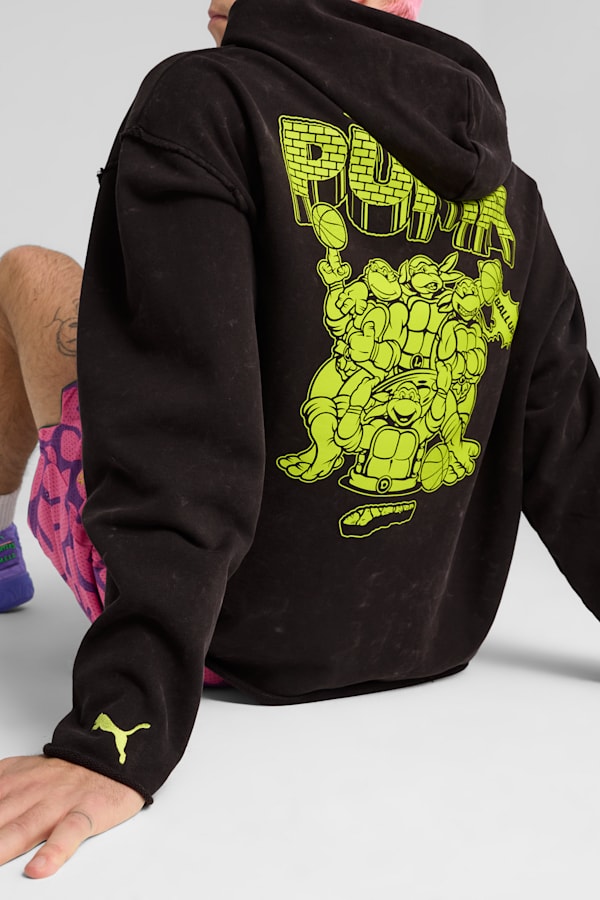 PUMA x TMNT Basketball Hoodie Men, PUMA Black, extralarge