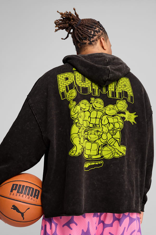 PUMA x TMNT Basketball Hoodie Men, PUMA Black, extralarge