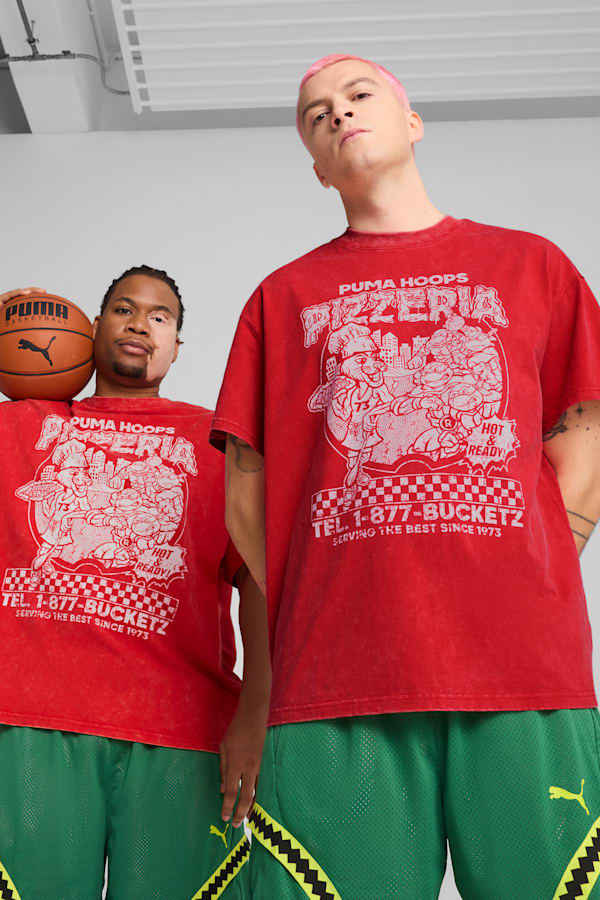 PUMA x TMNT Basketball Tee Men, For All Time Red, extralarge