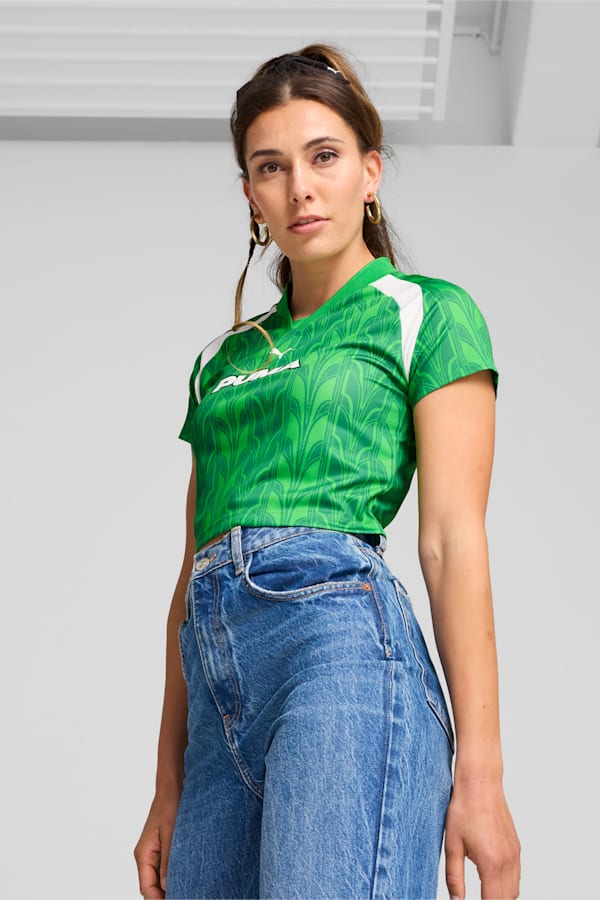 FOOTBALL JERSEY Baby Tee Women, PUMA Green, extralarge