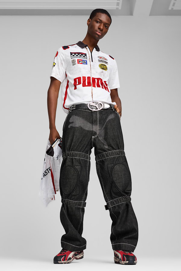 A$AP ROCKY x PUMA Knee Pad Pants Men, PUMA Black-Denim, extralarge