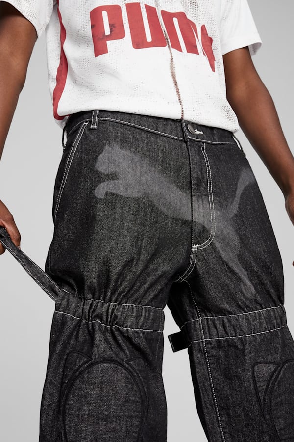 A$AP ROCKY x PUMA Knee Pad Pants Men, PUMA Black-Denim, extralarge