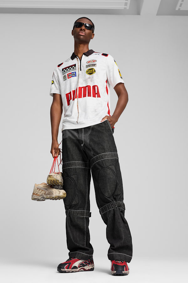 A$AP ROCKY x PUMA Team Zip Polo Men, PUMA White, extralarge