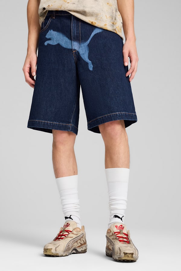A$AP ROCKY x PUMA Denim Shorts Men, Dark Denim, extralarge