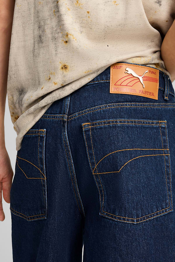 A$AP ROCKY x PUMA Denim Shorts Men, Dark Denim, extralarge