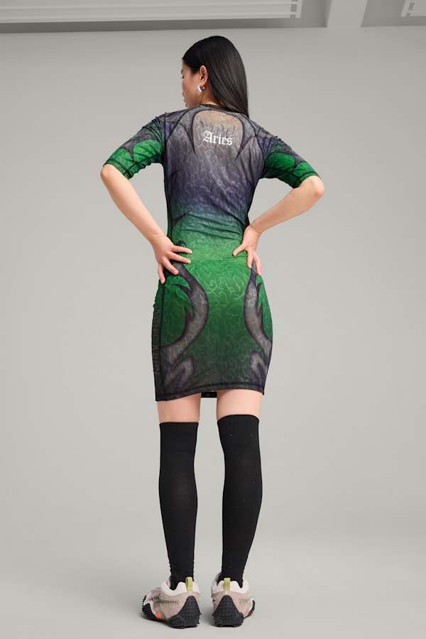 PUMA x ARIES Dress Women, Fluro Green Pes, extralarge
