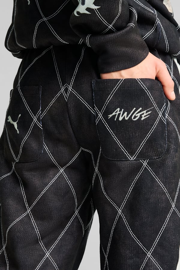 A$AP ROCKY x PUMA Distressed Sweatpants Unisex, PUMA Black, extralarge