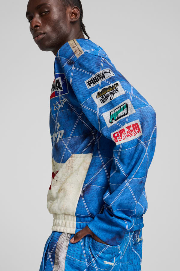 A$AP ROCKY x PUMA Quilted Sweatshirt Unisex, Clyde Royal, extralarge