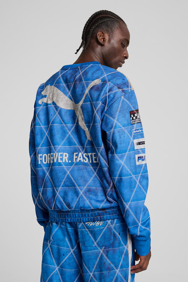 A$AP ROCKY x PUMA Quilted Sweatshirt Unisex, Clyde Royal, extralarge