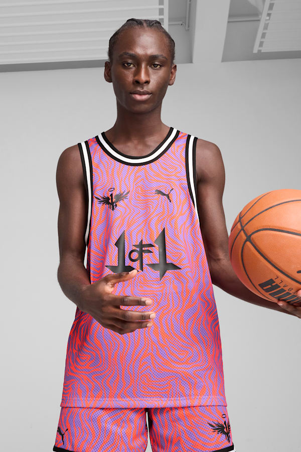 Melo x Neymar Jr Basketball Jersey Men, Soft Violet-AOP, extralarge