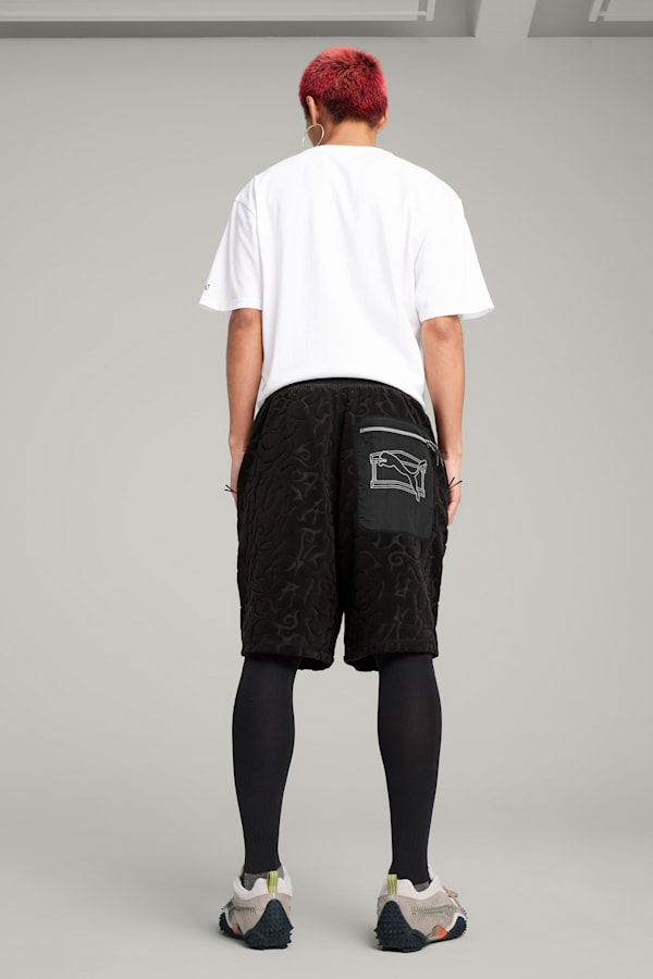 PUMA x ARIES Towelling Shorts Unisex, PUMA Black, extralarge