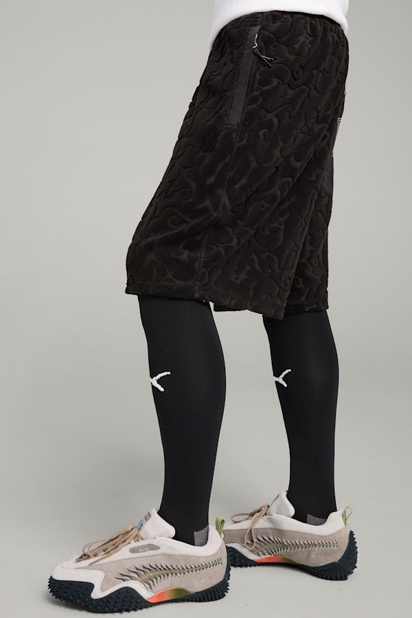 PUMA x ARIES Towelling Shorts Unisex, PUMA Black, extralarge
