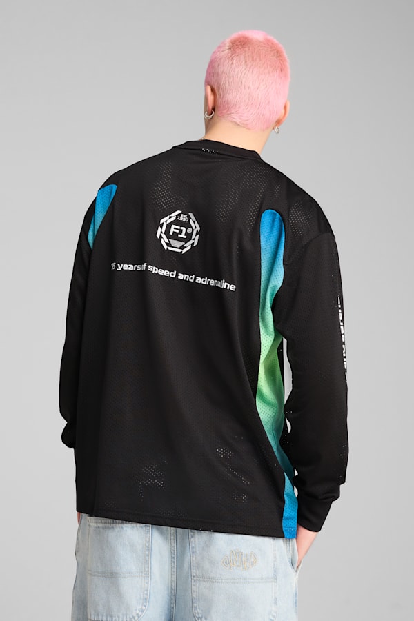 F1® Oversized Long Sleeve Tee Men, PUMA Black, extralarge
