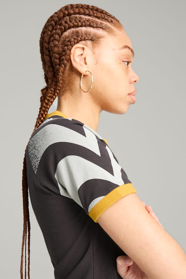PUMA x KIDSUPER Tee Women, Dark Coal, extralarge