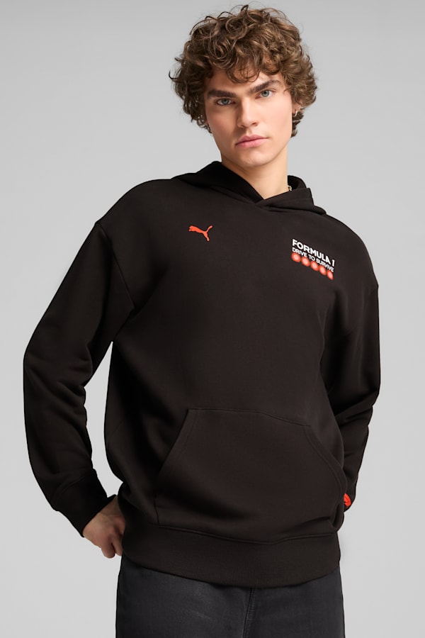 F1® Drive to Survive Graphic Hoodie Men, PUMA Black, extralarge
